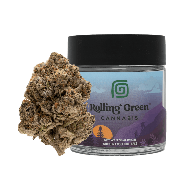 Rolling Green | Flower | Premium Jar | 3.5g | Flap Jack