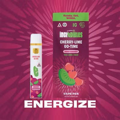 Incredibles - Cherry-Lime Go-Time - 14:1:1 THC:CBD:THCV - Disposable -