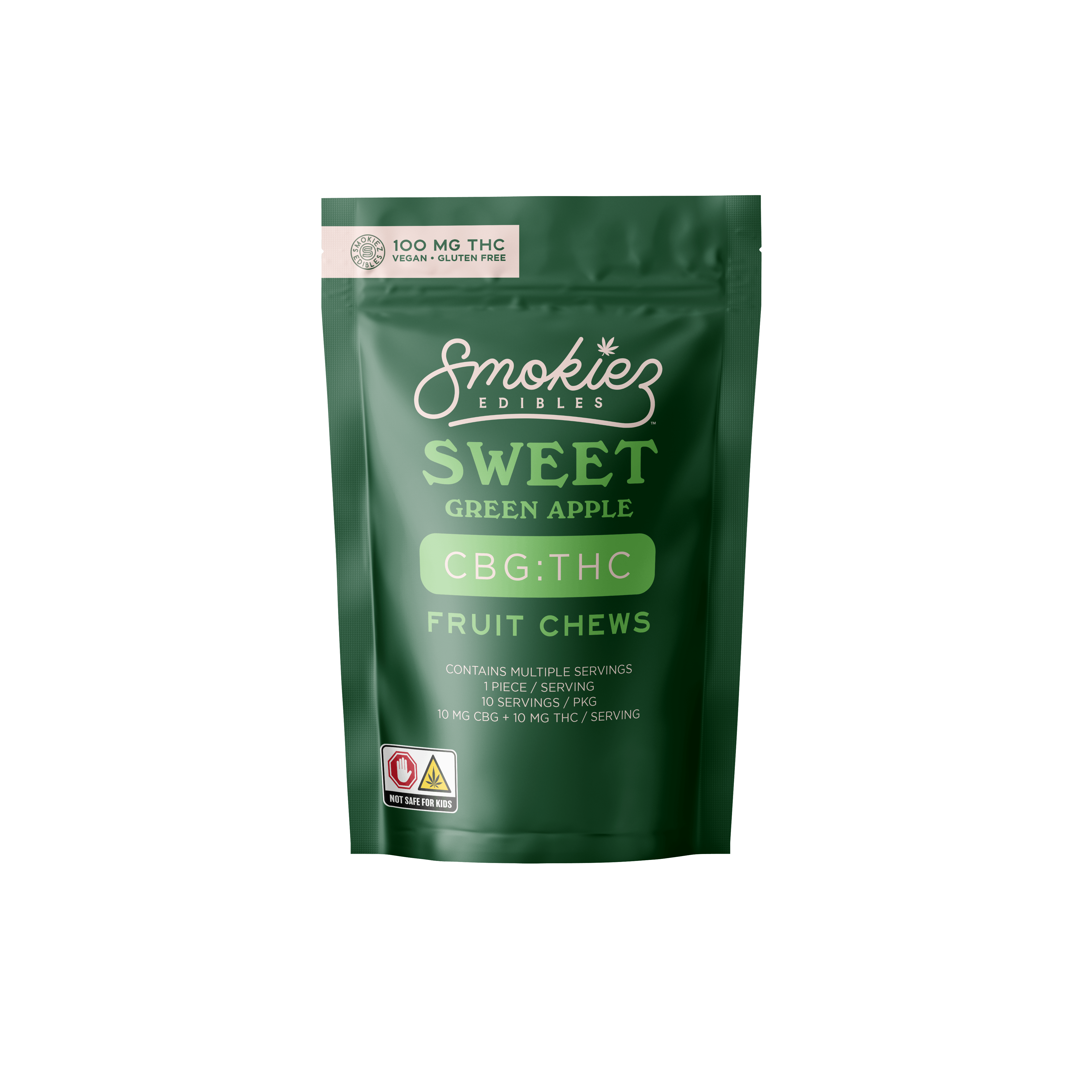 Smokiez - Sweet Green Apple - 1:1 CBG:THC - 10pk