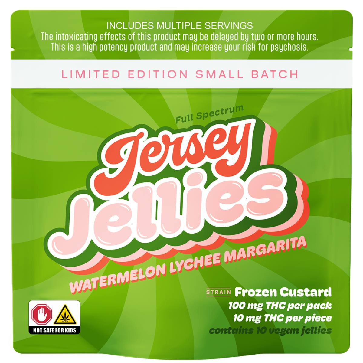 Watermelon Lychee - Frozen Custard | 10mg Gummies Full Spectrum