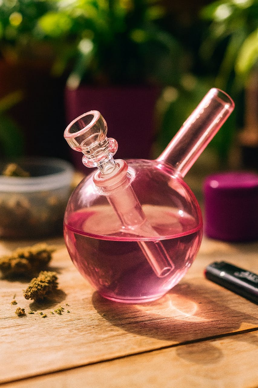 GRAV - 3 Spherical Pocket Bubbler - Pink