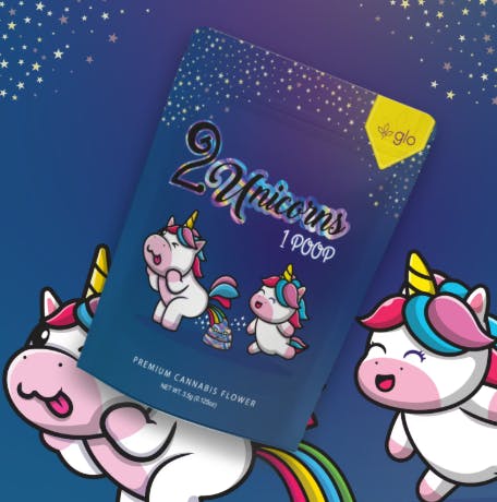 GLO - 2 Unicorns 1 Poop - 3. - Flower