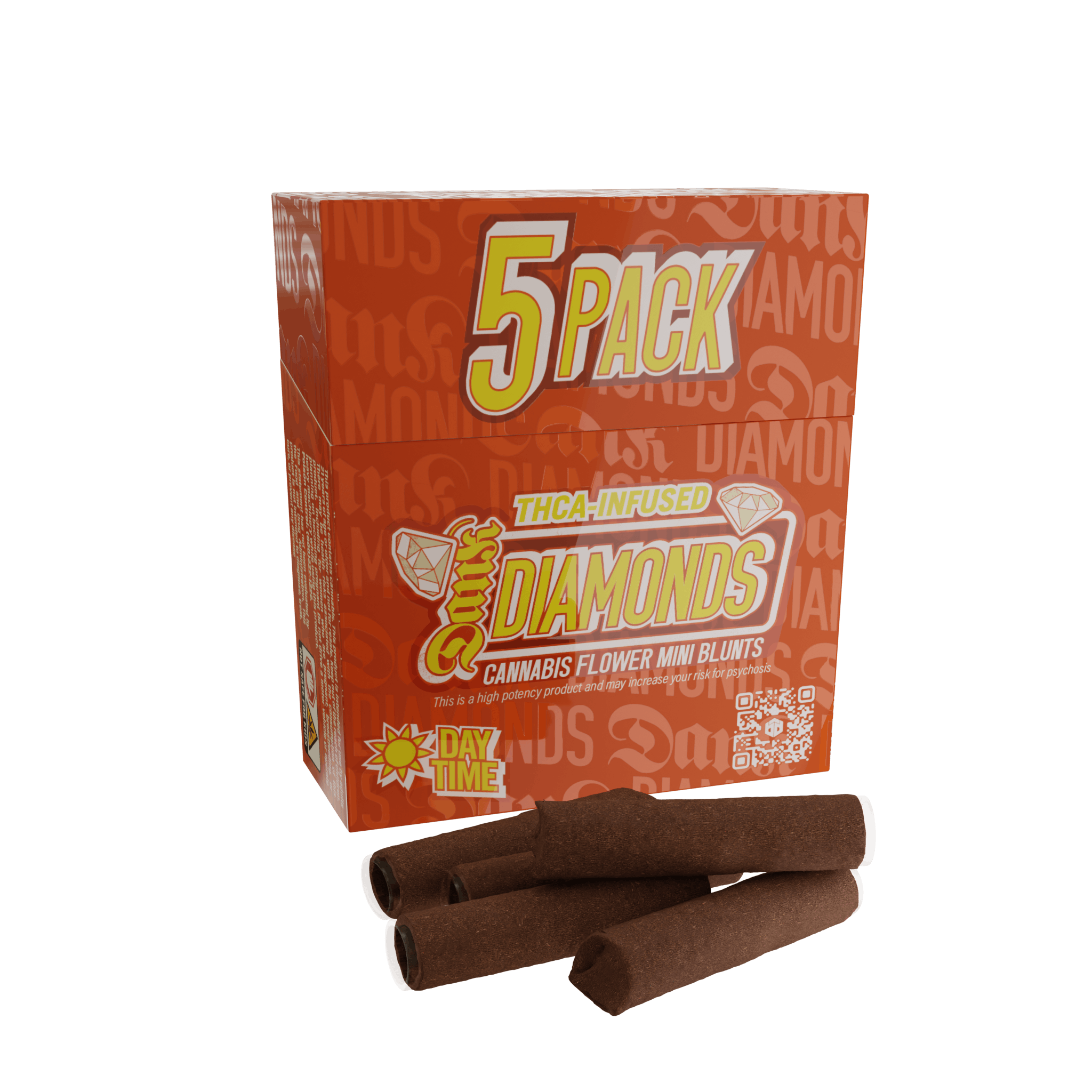 Dank Diamonds - Princess Cut - Infused 5pk Mini Blunts - 3.