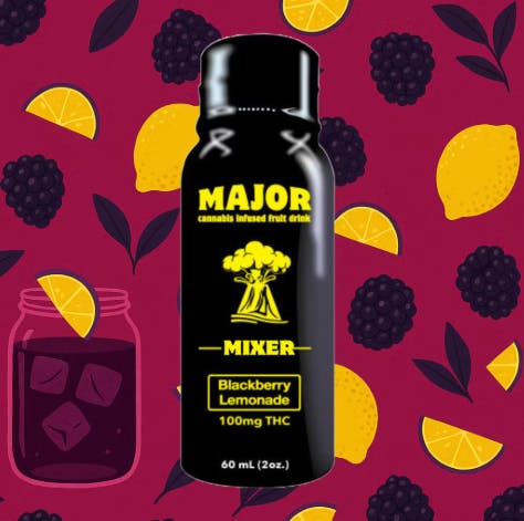 Major - Blackberry Lemonade - 100mg Cannabis Infused Shot