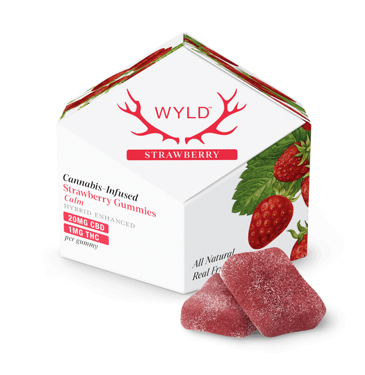 WYLD | Gummy | 10pk | 10mg | Calm Strawberry 1:20 (THC:CBD)