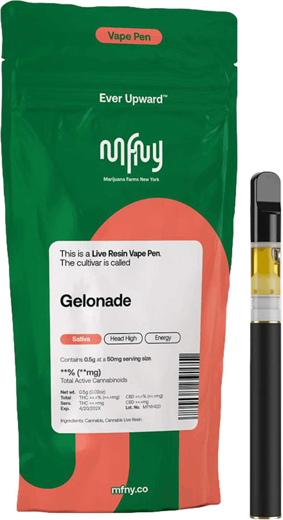 MFNY | Vape | .5g AIO | Live Resin Gelonade
