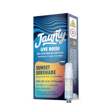 Jaunty | Vape | .5g Cart | Live Rosin Sunset Serenade