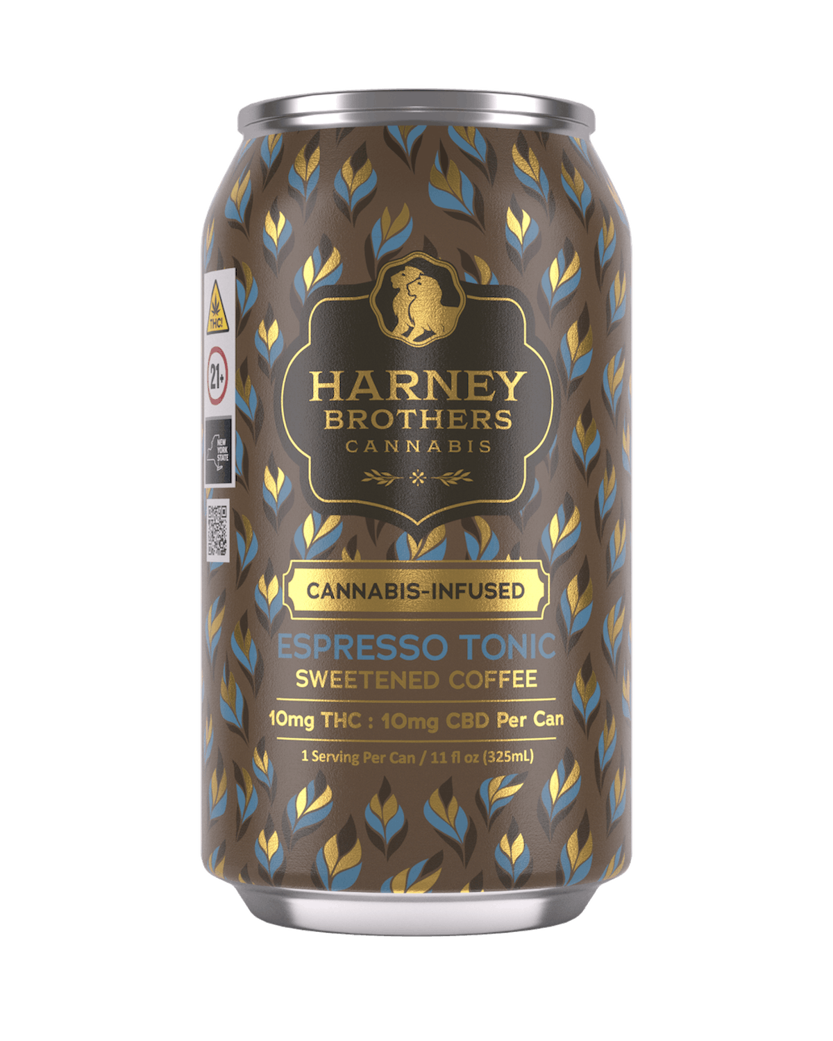 Harney Brothers | Beverage | 10mg THC 10mg CBD | Espresso Tonic Sweetened Coffee