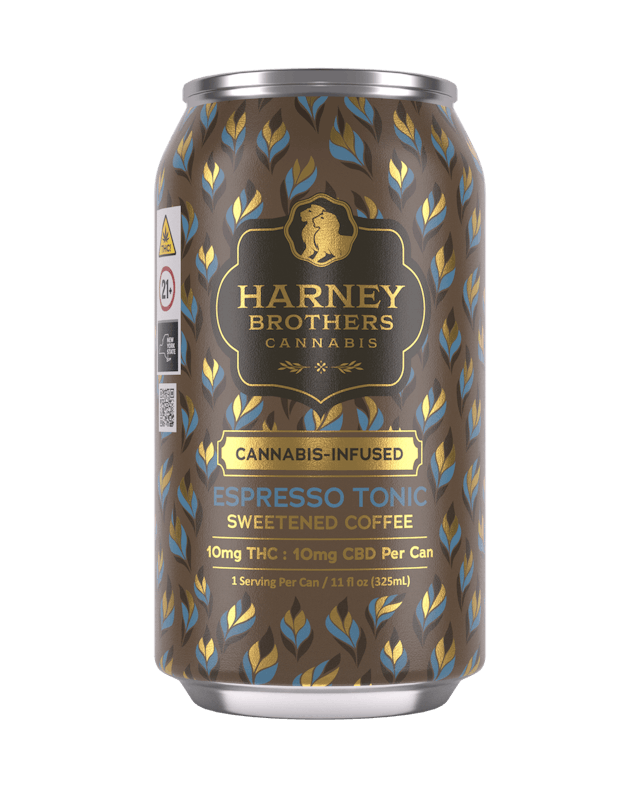 Harney Brothers | Beverage | 10mg THC 10mg CBD | Espresso Tonic Sweetened Coffee