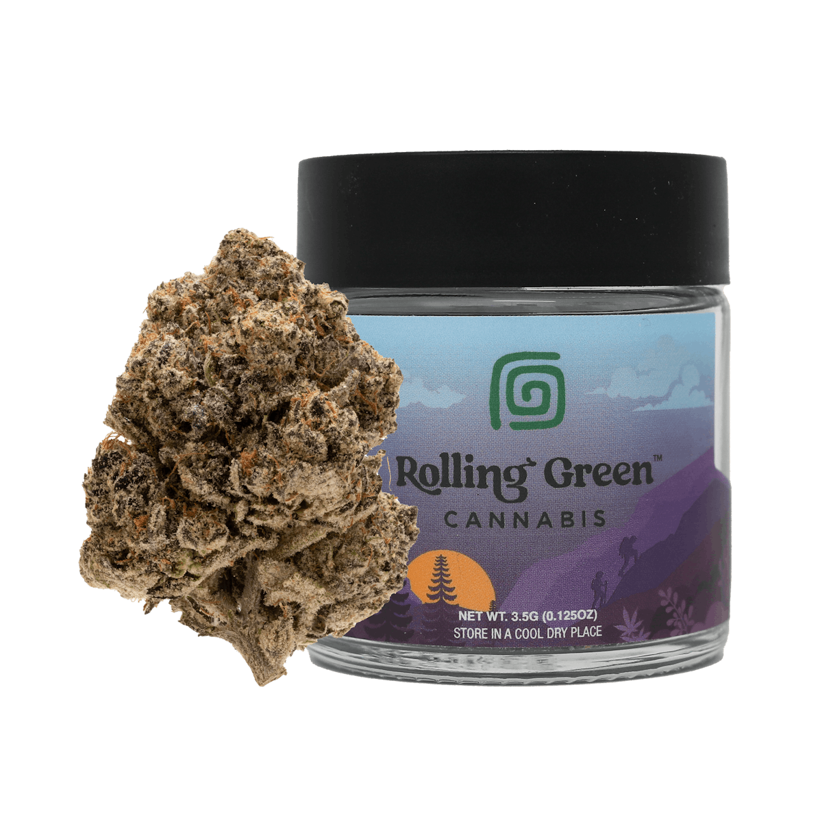 Rolling Green | Flower | Premium Jar | 3.5g | Flap Jack