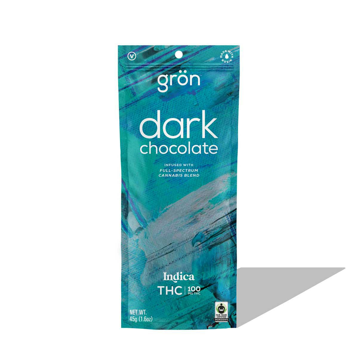 Gron | 100mg | Dark Chocolate Bar - Indica