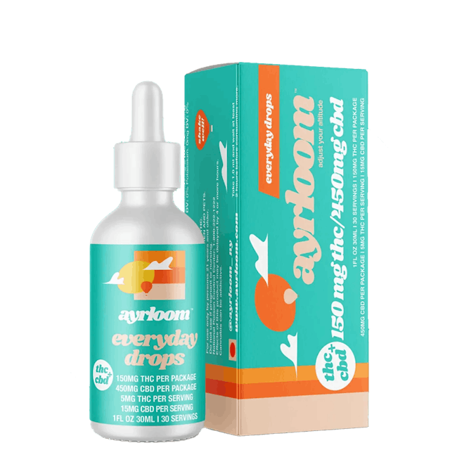 Ayrloom | Tincture | 150mg THC 450mg CBD | Everyday Drops