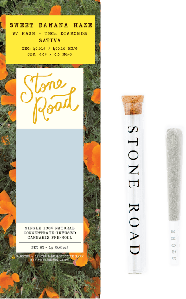 Stone Road | Preroll | 1g | Infused Sweet Banana Haze