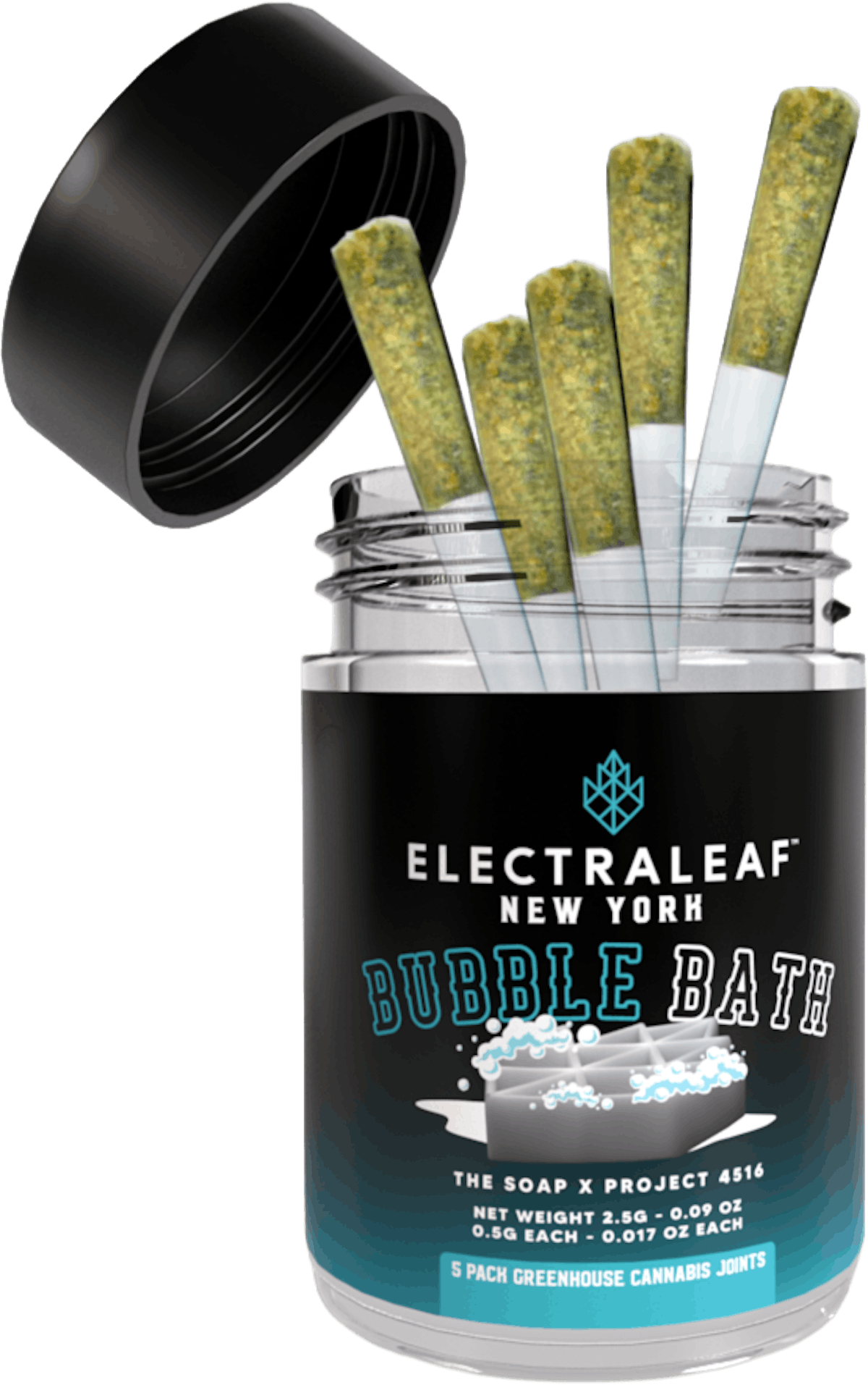 Electraleaf | Preroll | 5pk | 2.5g | Bubble Bath