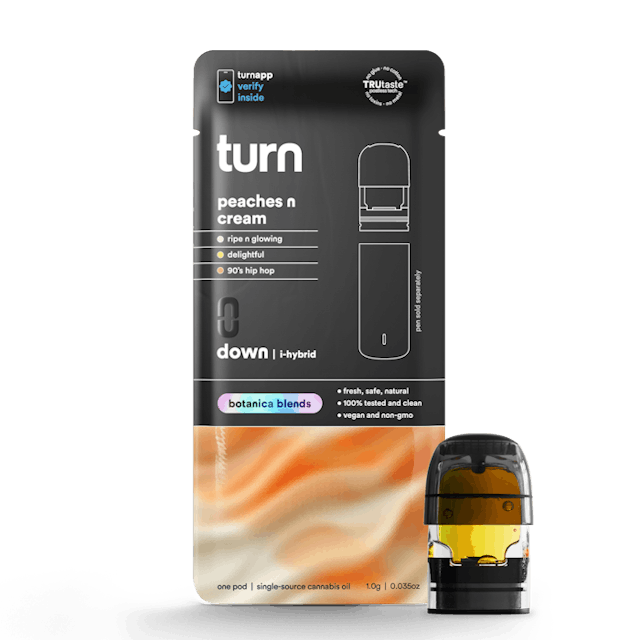 Turn | Vape | 1g Pod | Peaches N Cream
