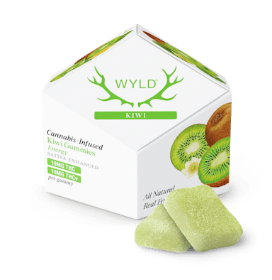 WYLD | Gummy | 10pk | 100mg | Energy Kiwi 1:1 (THC:THCV)
