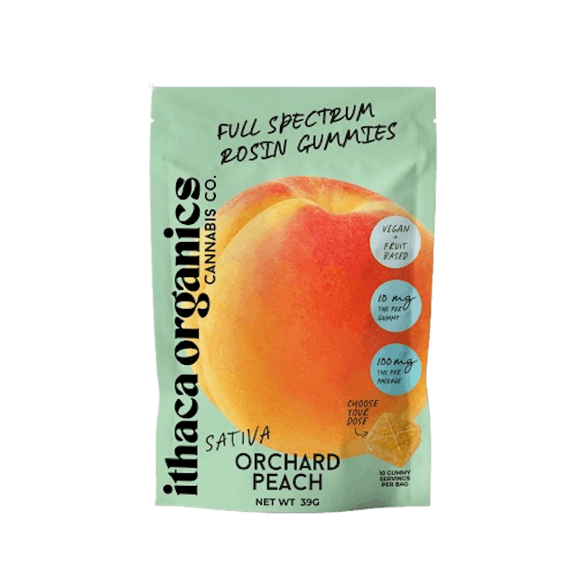 Ithaca Organics | Gummy | 10pk | 100mg | Rosin Orchard Peach