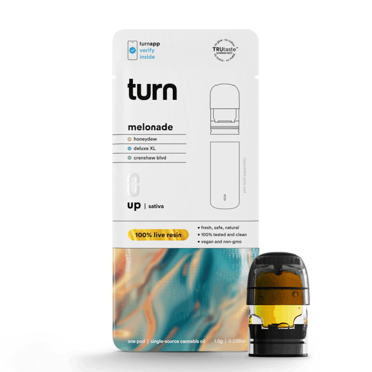 Turn | Vape | 1g Pod | Live Resin Melonade