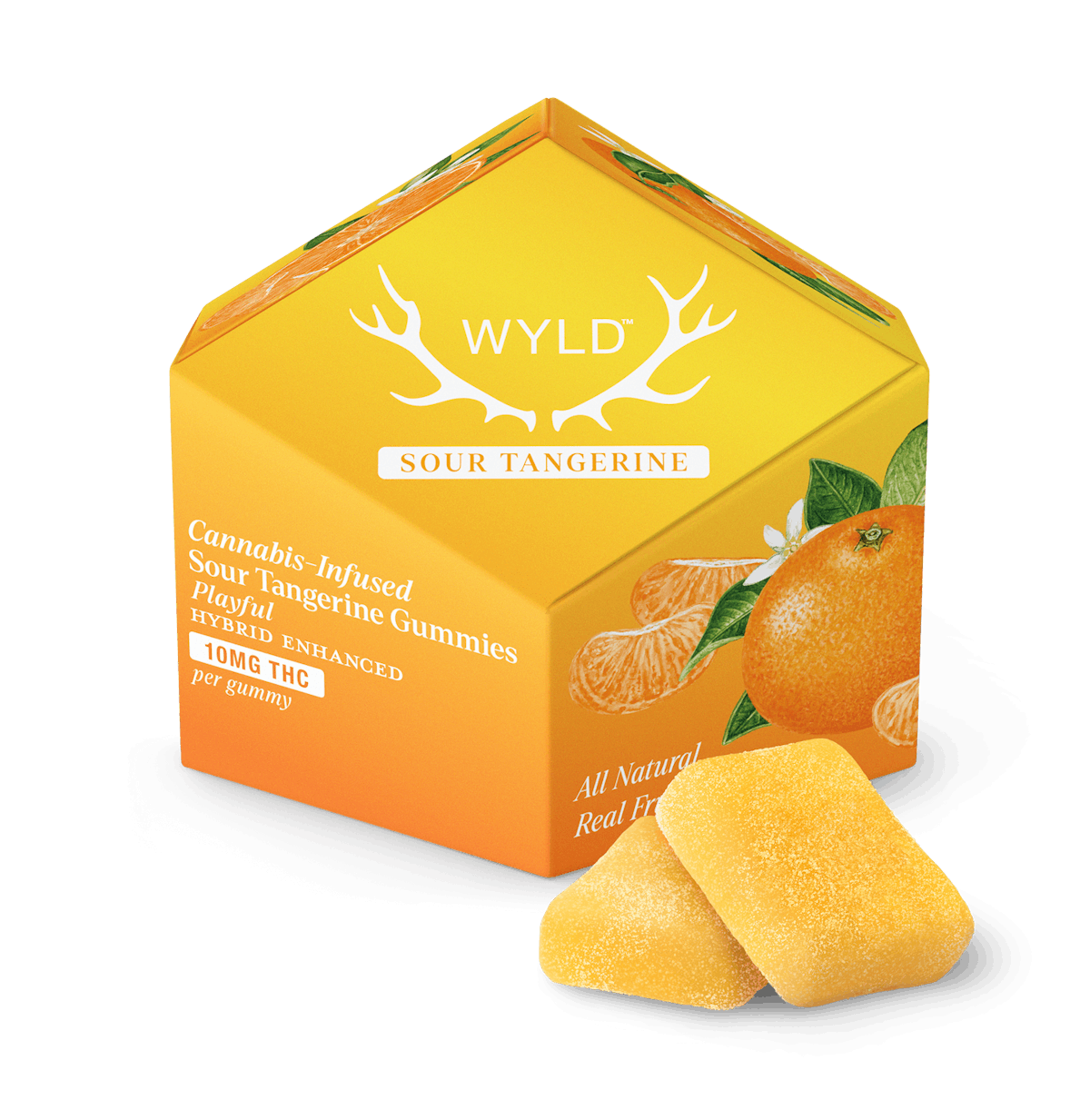 WYLD | Gummy | 10pk | 100mg | Sour Tangerine