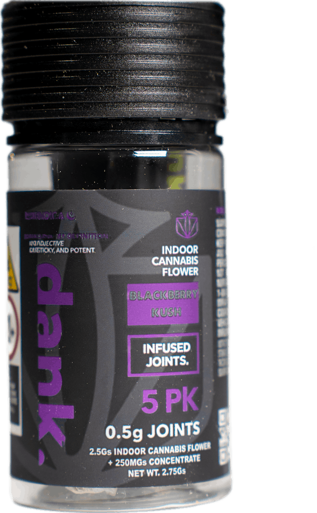 Dank | Preroll | 5pk | 2.75g | Infused Blackberry Kush