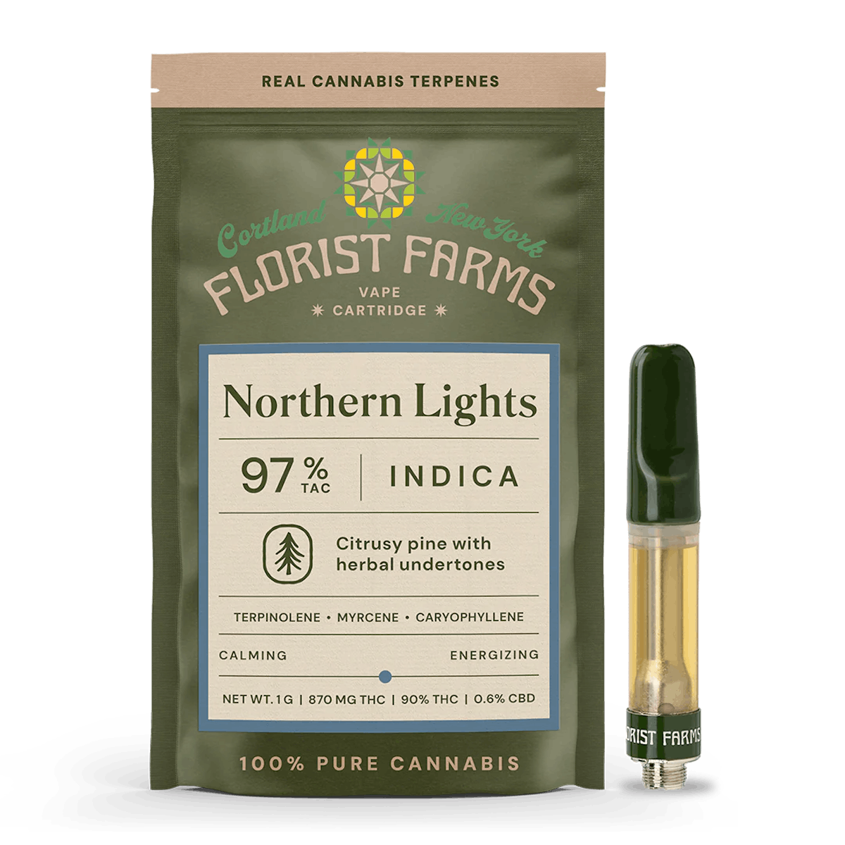 Florist Farms | Vape | 1g Cart | Northern Lights