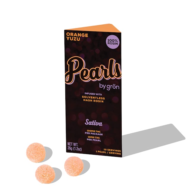 Gron | Gummy | 10pk | 100mg | Rosin Pearls Orange Yuzu