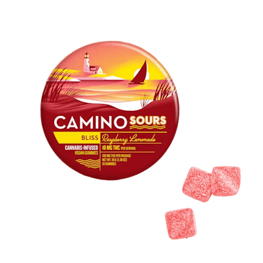 Camino | Gummy | 10pk | 100mg | BLISS Raspberry Lemonade Sours