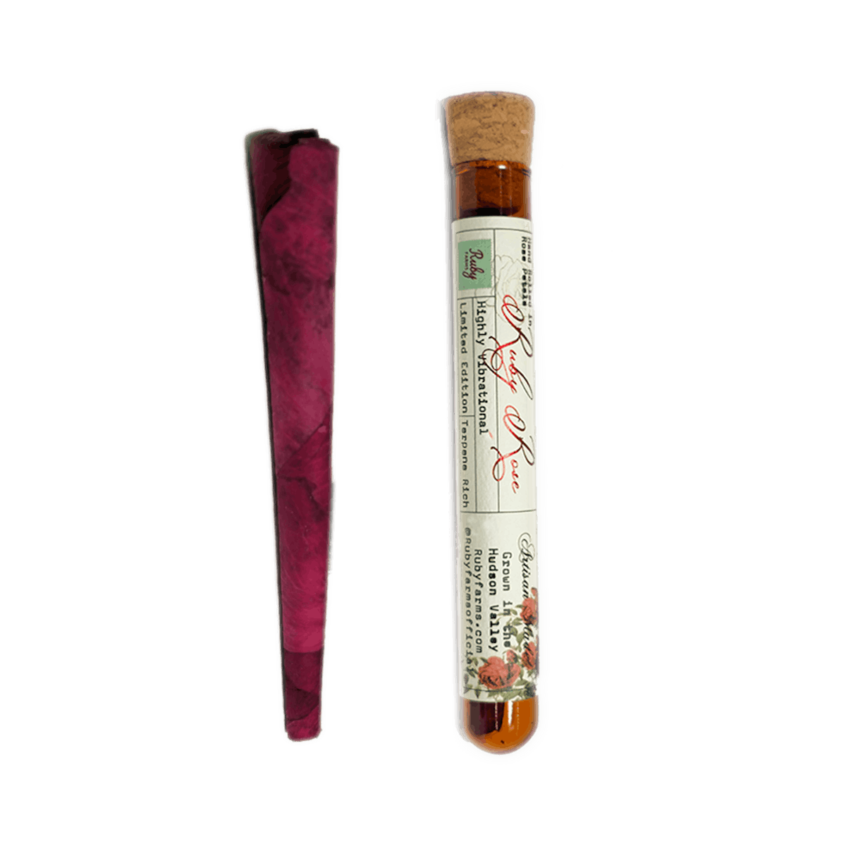 Ruby Farms | Rose Petal Preroll | 1.5g | Hash Infused Grandaddy Purple