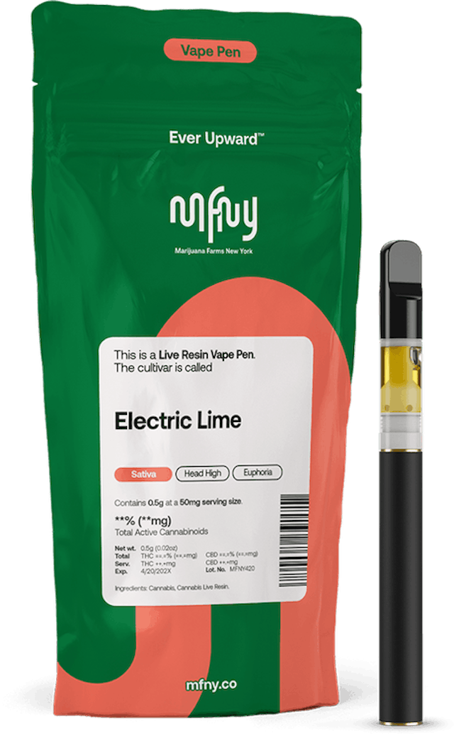 MFNY | Vape | .5g AIO | Live Resin Electric Lime