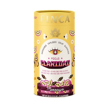 Finca | Gummy | 10pk | 100mg | FOCUS Claridad Passion Fruit 2:1 THC:CBC