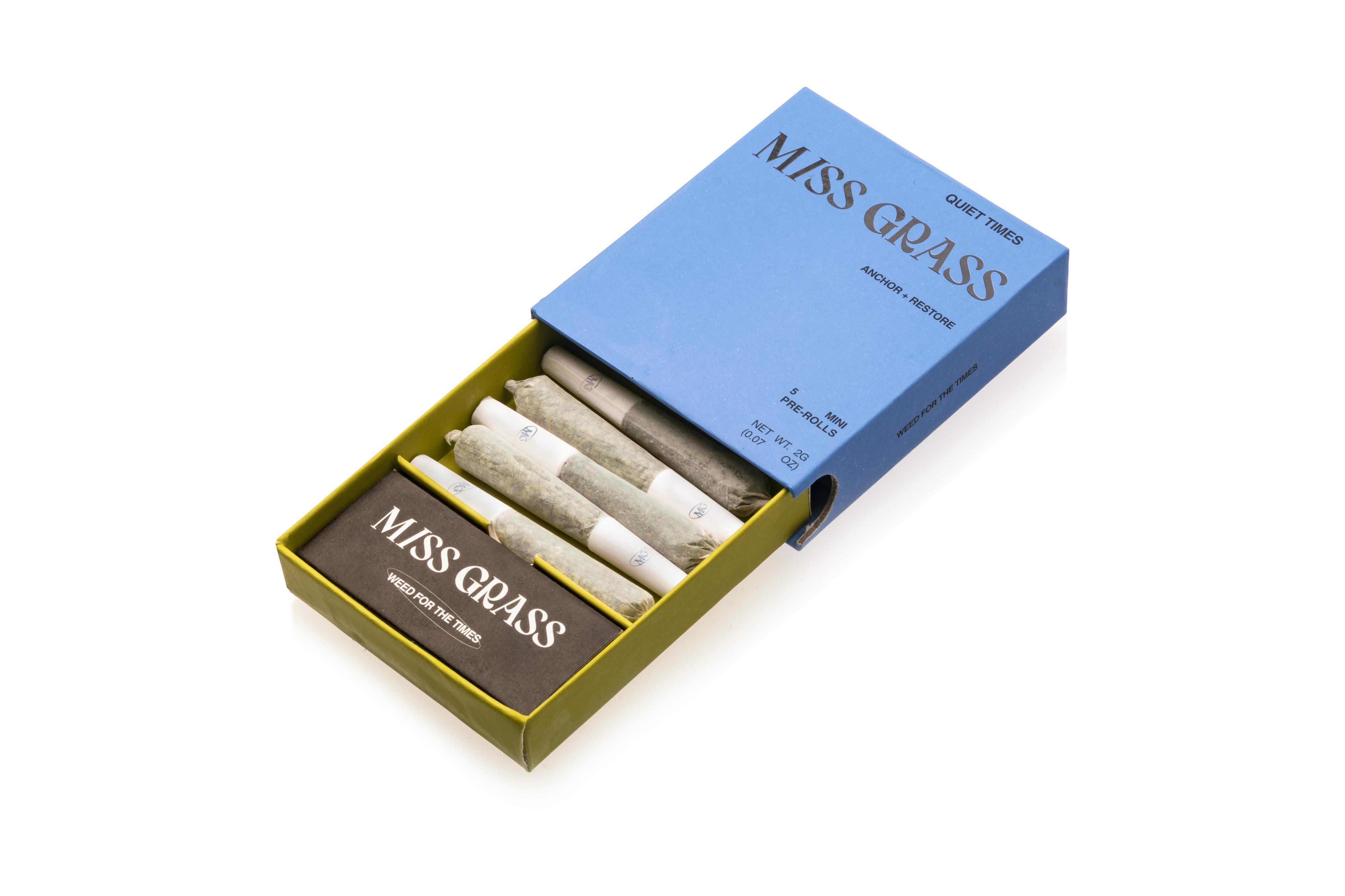 Miss Grass | Quiet Times - Blueberry Runtz | Pre-Roll 5 Pack | 2g