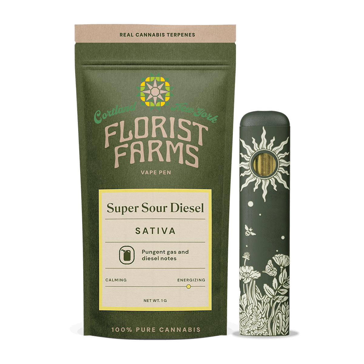 Florist Farms | Vape | 1g AIO | Super Sour Diesel