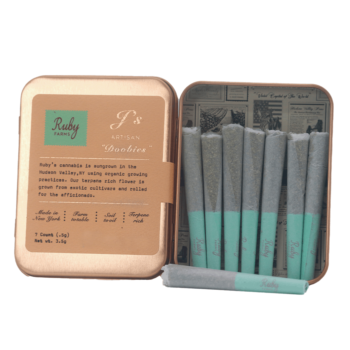 Ruby Farms | Preroll | 7pk | 3.5g | Sour Diesel Doobies