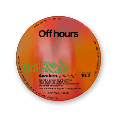 Off Hours | Gummy | 10pk | 100mg | AWAKEN Orangeade (THC:THCV)