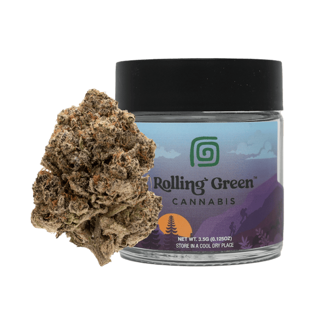 Rolling Green | Flower | Premium Jar | 3.5g | Flap Jack