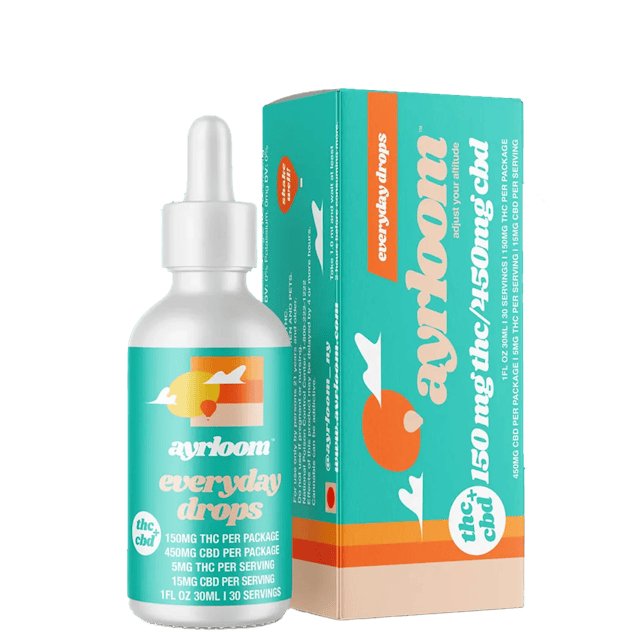 Ayrloom | Tincture | 150mg THC 450mg CBD | Everyday Drops