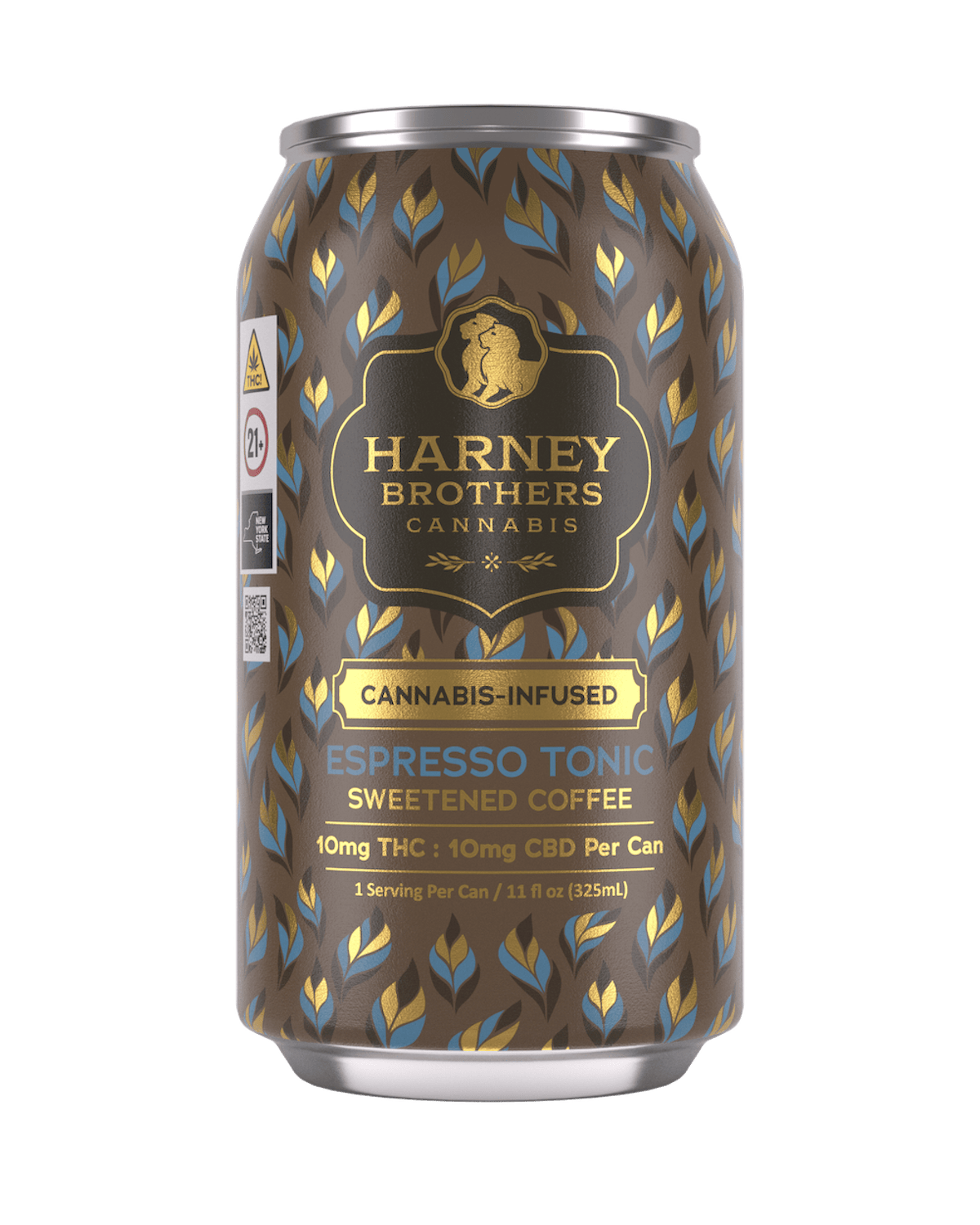Harney Brothers | Beverage | 10mg THC 10mg CBD | Espresso Tonic Sweetened Coffee