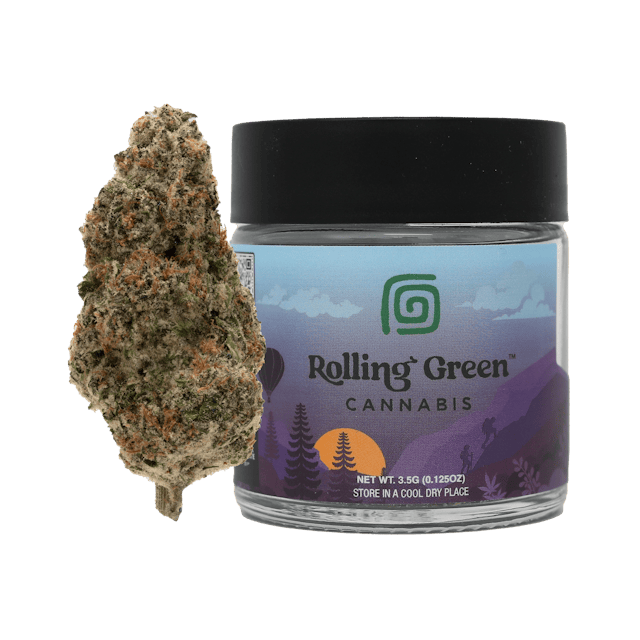 Rolling Green | Flower | Premium Jar | 3.5g | Pink Certz