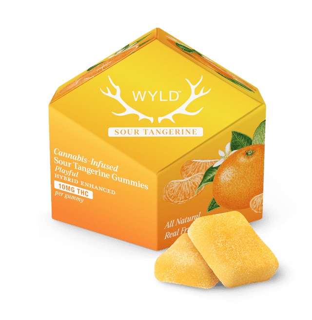 WYLD | Gummy | 10pk | 100mg | Sour Tangerine
