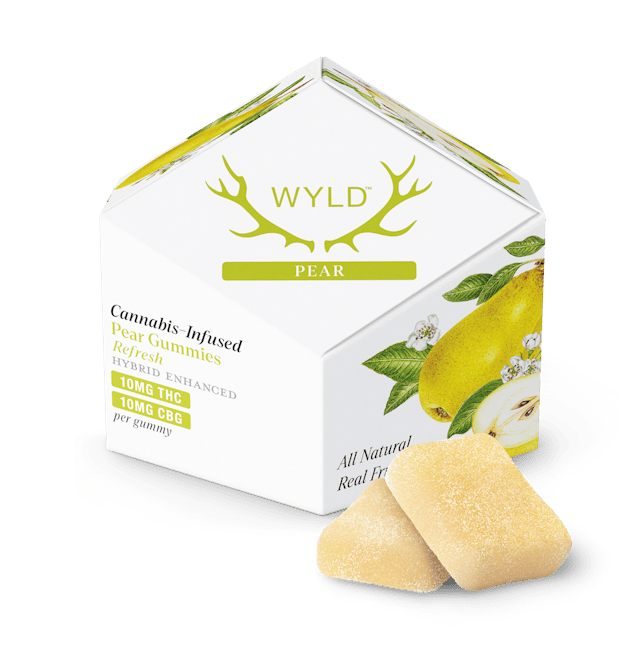 WYLD | Gummy | 10pk | 100mg | Refresh Pear 1:1 (THC:CBG)