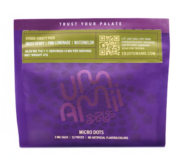 Umamii | Gummy | 33pk | 99mg | Cured Resin Microdots
