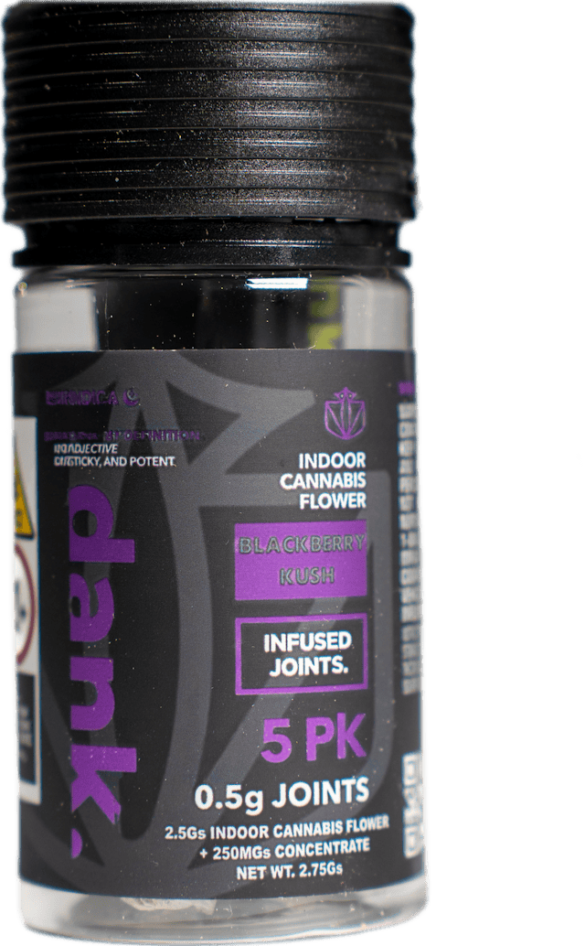 Dank | Preroll | 5pk | 2.75g | Infused Blackberry Kush