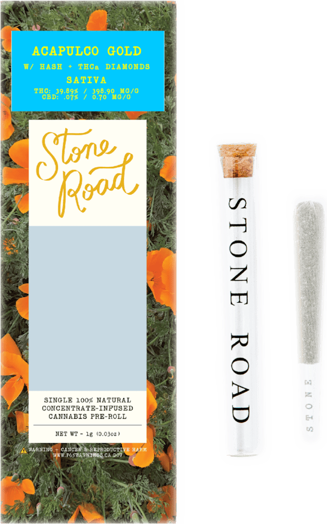 Stone Road | Preroll | 1g | Infused Acapulco Gold