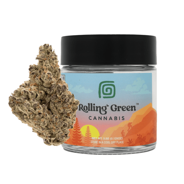 Rolling Green | Flower | Standard Jar | 3.5g | Dante’s Rainbow