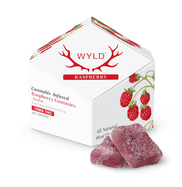 WYLD | Gummy | 10pk | 100mg | Active Raspberry