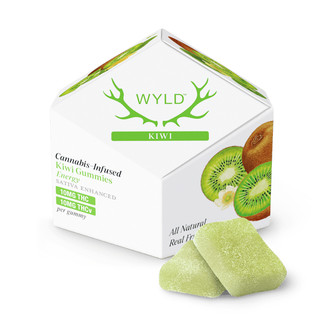 WYLD | Gummy | 10pk | 100mg | Energy Kiwi 1:1 (THC:THCV)