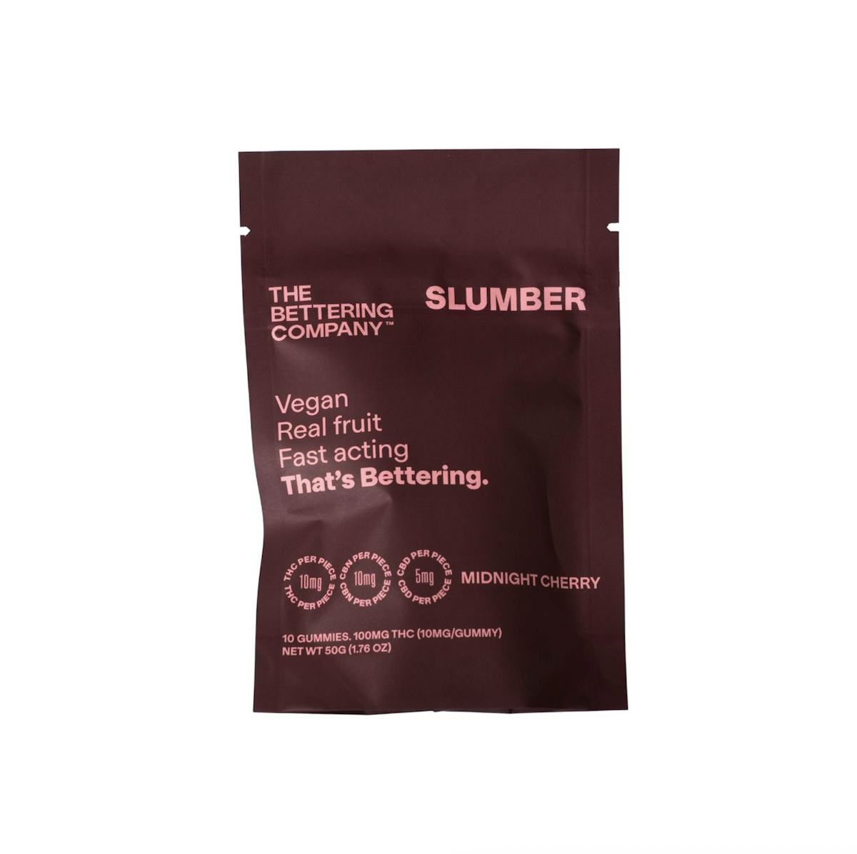 The Bettering Company | Gummy | 10pk | 100mg | SLUMBER Midnight Cherry