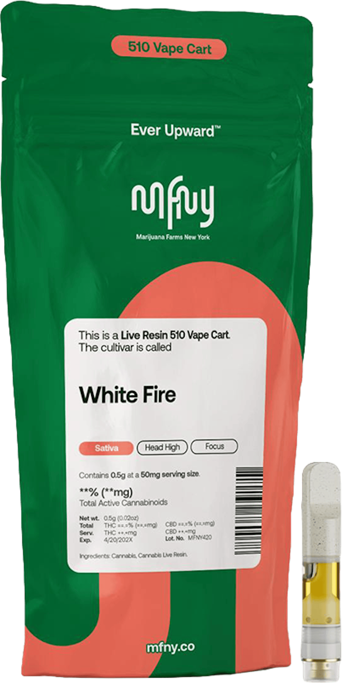 MFNY | Vape | .5g Cart | Live Resin White Fire