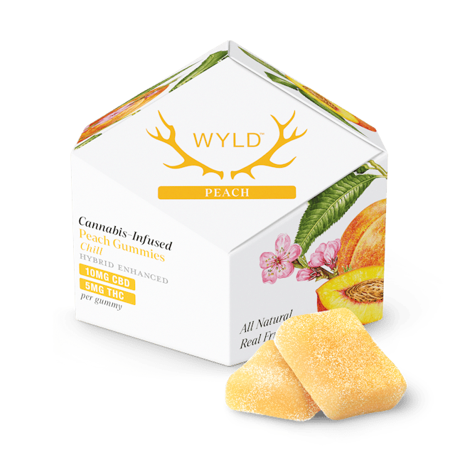 WYLD | Gummy | 10pk | 50mg | Chill Peach 1:2 (THC:CBD)