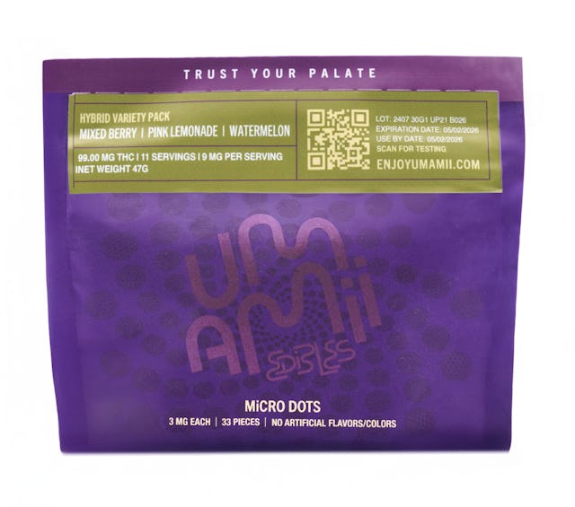 Umamii | Gummy | 33pk | 99mg | Cured Resin Microdots